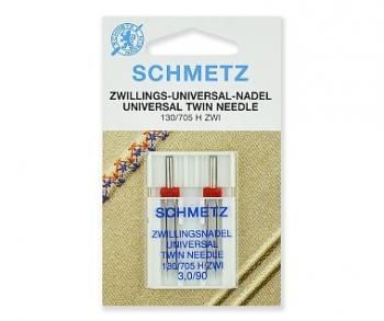 Иглы SCHMETZ для швейных машин № 90/3.0 стандартные двойные 2 шт 0704025