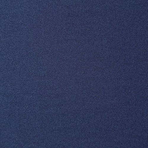 Крепдешин синтетический 029-07361 темно-синий однотонный