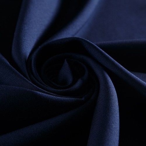Ткань костюмная 025-15046 океанский синий однотонный