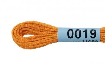 Нитки для вышивания Gamma мулине 8 м 0019 светло-оранжевый