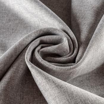Ткань портьерная лен h-285 см 05-02-00246 серый меланж