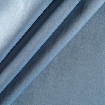 Ткань портьерная сатин h-300 см 16-02-00546 серо-голубой однотонный