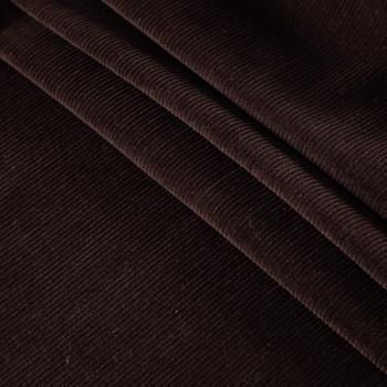 Микровельвет стрейч 008-20018 темно-коричневый однотонный