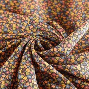 Вискоза 009-05886 черный принтованный