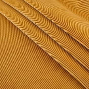 Вельвет стрейч 008-20023 горчичный однотонный