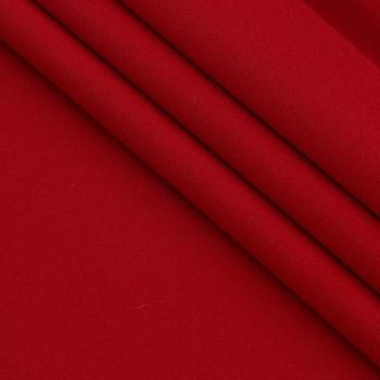 Креп стрейч 026-17217 красный однотонный