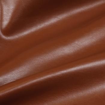 Ткань мебельная экокожа 22-02-10589 кирпично-коричневый однотонный