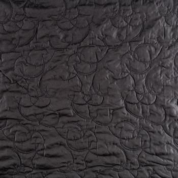 Ткань курточная с вышивкой К09-130 черный 