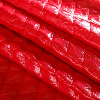 Ткань курточная 033-05655 красный однотонный