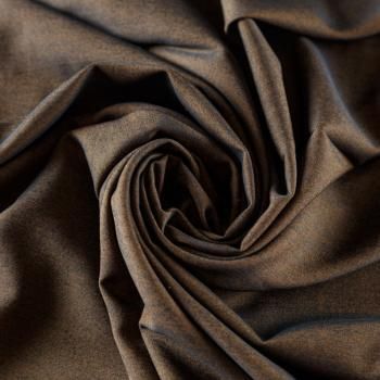 Ткань рубашечная 049-07995 бронзово-коричневый однотонный