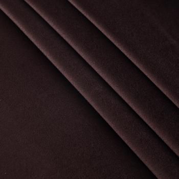 Бархат хлопковый 002-19974 шоколадный однотонный