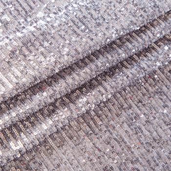 Пайетки на сетке 055-13659 темное серебро