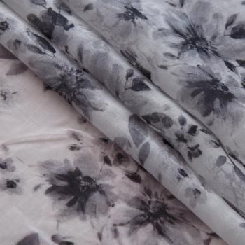 Тенсел 053-17763 бело-серый принтованный