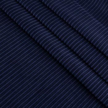Вельвет 008-19973 темно-синий однотонный