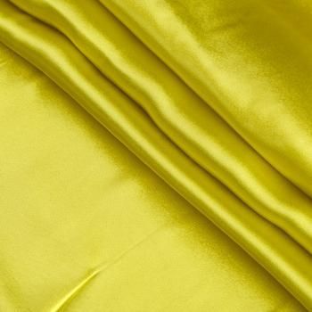 Вискоза атласная 009-16514 лимонно-желтый однотонный
