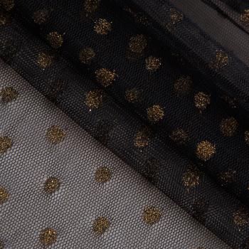 Сетка мягкая с люрексом 050-16775 черный