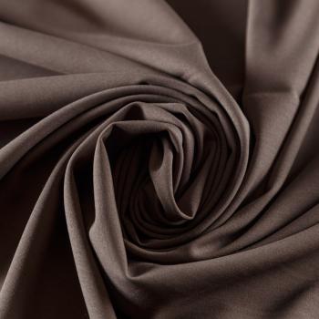 Ткань костюмная 025-09409 серо-коричневый однотонный