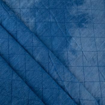 Курточный стеганный джинс с утеплителем 033-20085 синий