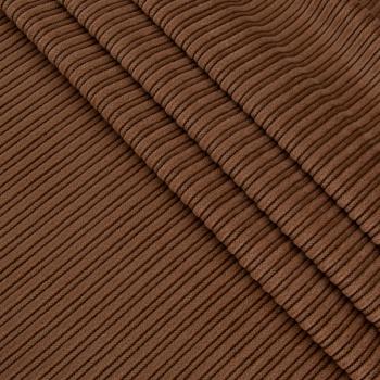 Вельвет 008-19956 коричневый однотонный