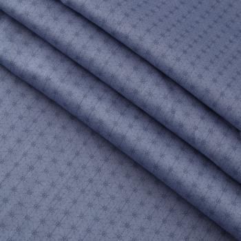 Сатин ш. 220 см 007-13364 серо-синий принтованный