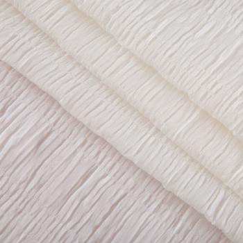 Шифон-жатка 068-16143 молочный однотонный