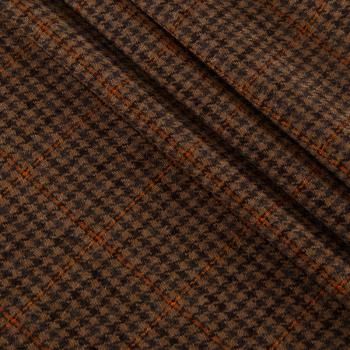 Ткань костюмная 025-14424 корица принтованный