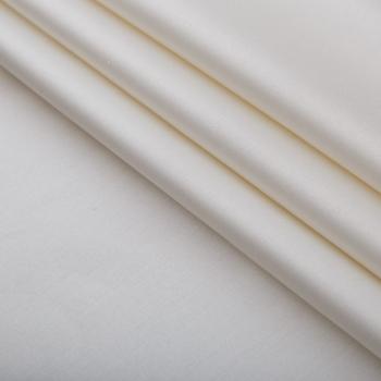 Сатин-коттон стрейч 063-17074 молочный однотонный