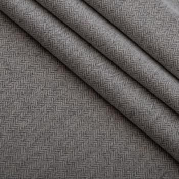 Шерсть костюмная 066-17233 светло-серый &quot;елочка&quot;