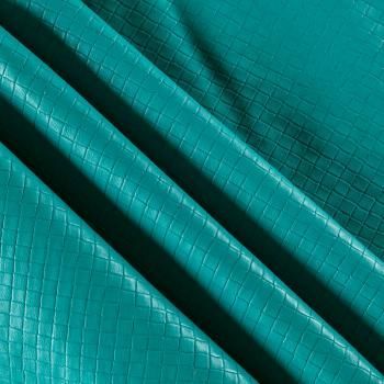 Экокожа фактурная К03-1256 морской зеленый однотонный