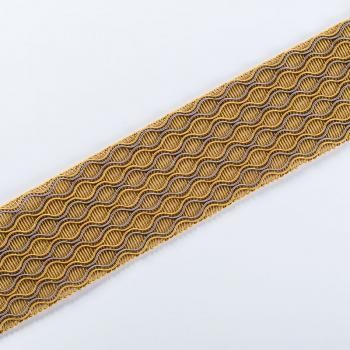 Бордюр жаккардовый 6 см 0000-357-104-016 горчичный 
