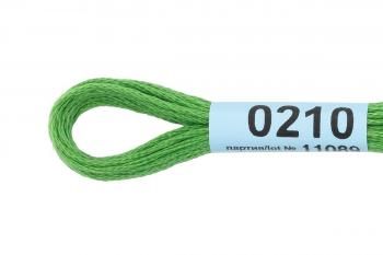 Нитки для вышивания Gamma мулине 8 м 0210 травяной