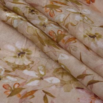 Тенсел 053-17759 бежевый принтованный