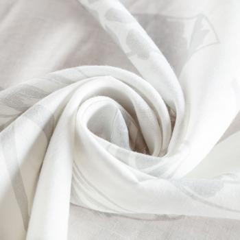 Тюль 05-01-02605 белый принтованный