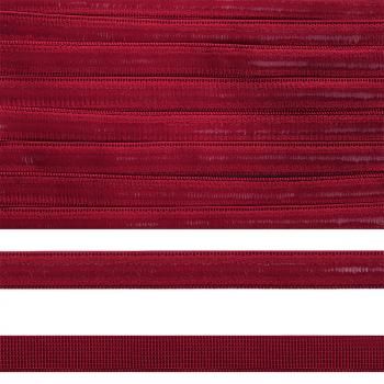 Резинка TBY 10 мм бельевая с силиконом 61009 темно-красный