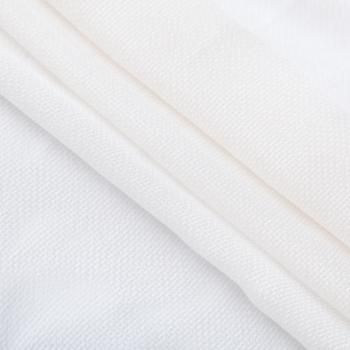 Шифон шелковый 068-20297 молочный однотонный