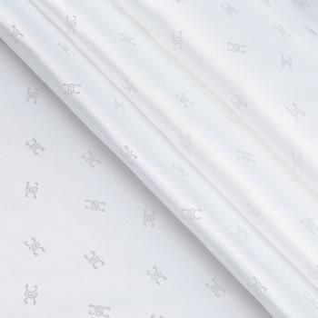 Ткань подкладочная 045-20856 белый жаккардовый