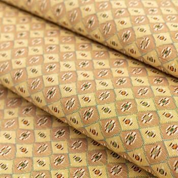 Гобелен гостиный 513-02-12 желто-розовый ромбики