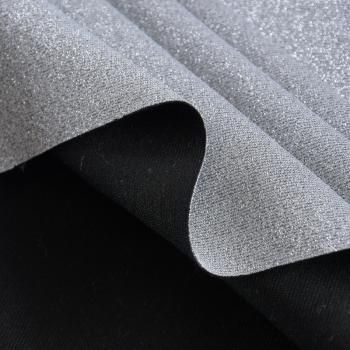 Джерси с люрексом 014-11916 серебристый однотонный