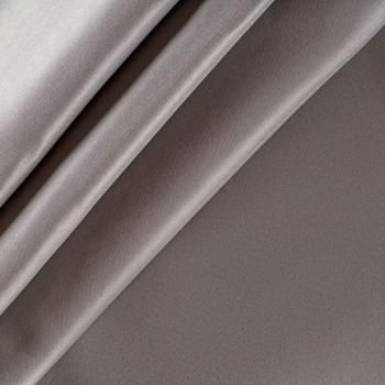 Ткань портьерная сатин h-305 см 16-02-00540 светло-серый однотонный