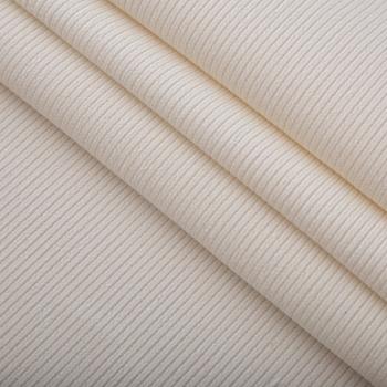 Вельвет хлопковый 008-16699 молочный однотонный