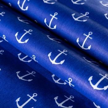 Бязь 007-00670 фиолетово-синий принтованный