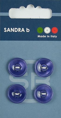 Пуговицы SANDRA 15 мм пластик 4 шт CARD068 фиолетовый