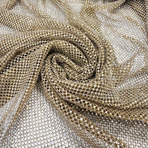 Сетка со стразами Swarovski 050-20876 золотистый