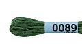 Нитки для вышивания Gamma мулине 8 м 0089 серо-зеленый