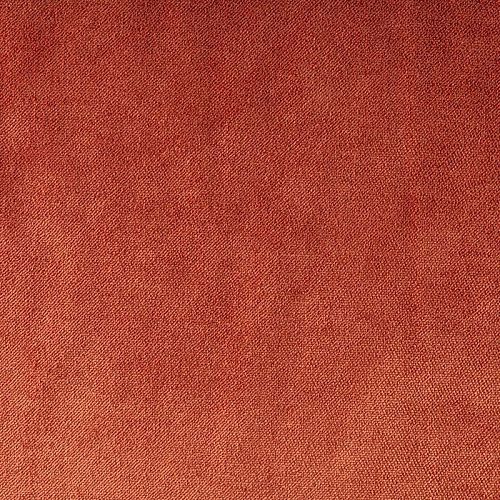 Ткань портьерная бархат 529-02-150 оранжево-терракотовый однотонный