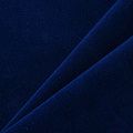 Ткань портьерная негорючая бархат 09-02-13722 темно-синий однотонный