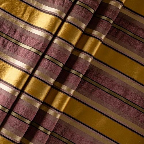 Ткань портьерная шелк Т154-02-107 золотисто-коричневый