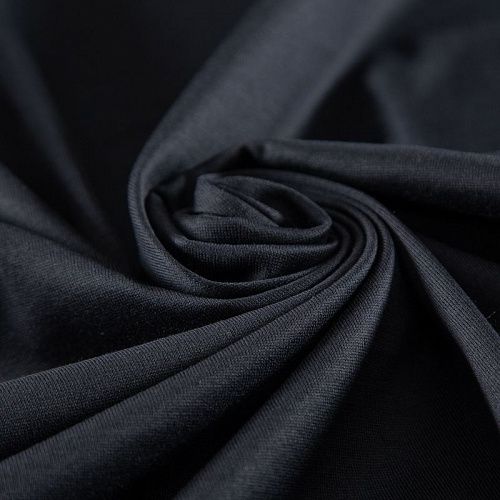 Трикотаж 056-20398 черный однотонный