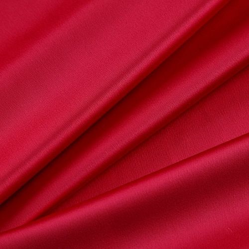 Сатин стрейч Dolce&Gabbana 001-16438 красный однотонный