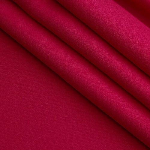 Креп костюмный 026-16677 малиновый джем однотонный